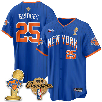 NYK 2026 NBA Champions Vapor Jersey - Stitched