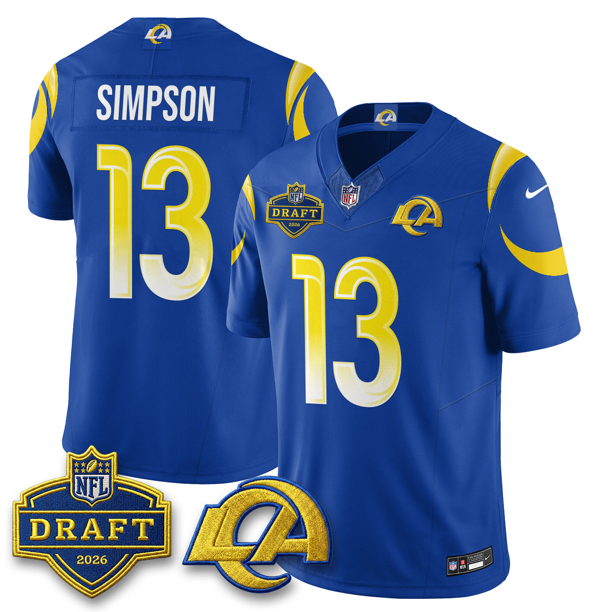 LAR 2026 NFL Draft Jersey - Stitched