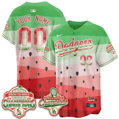 LAD National Watermelon Day Vapor Custom Jersey - Stitched
