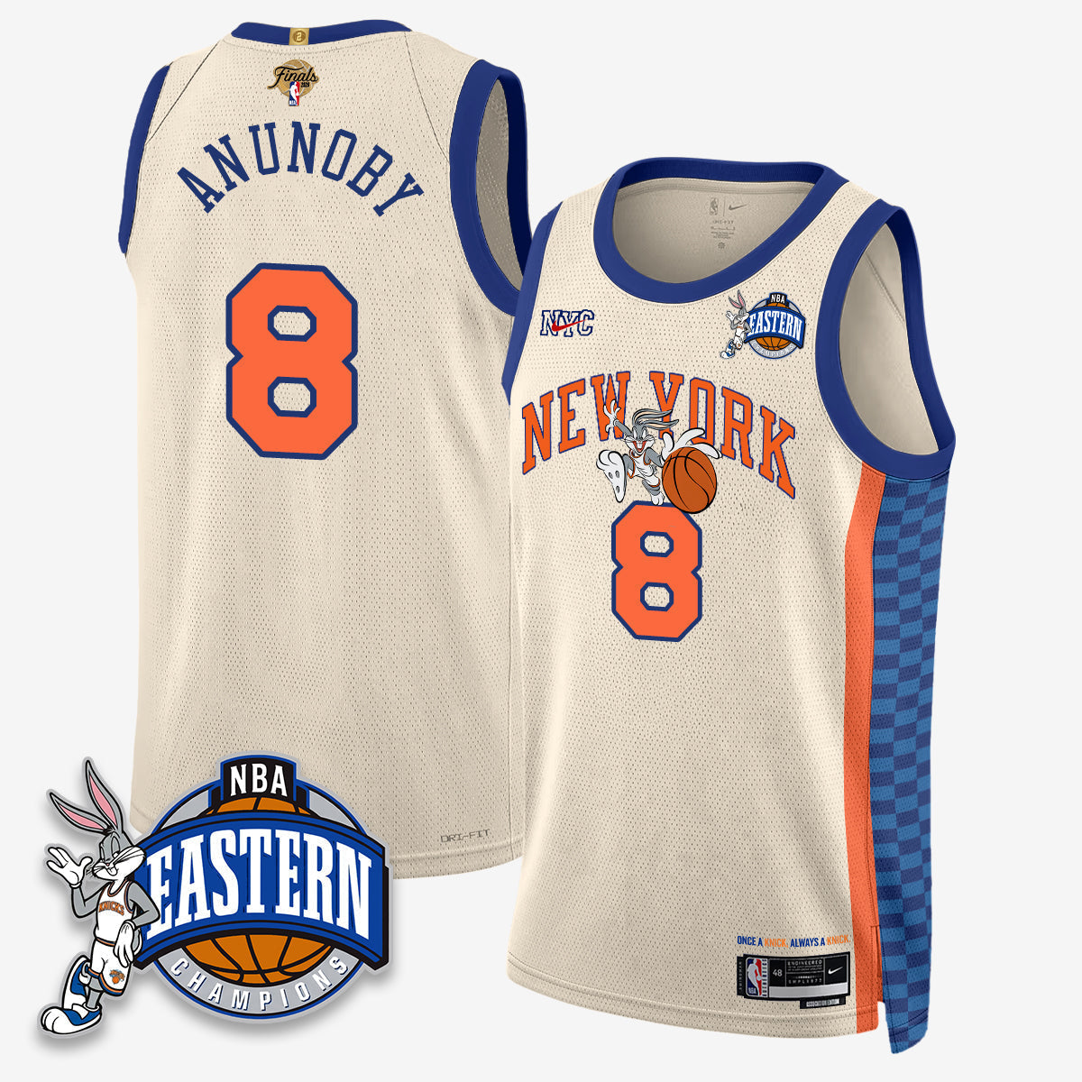 NYK 2026 NBA Finals x Bunny Vapor Jersey - Stitched