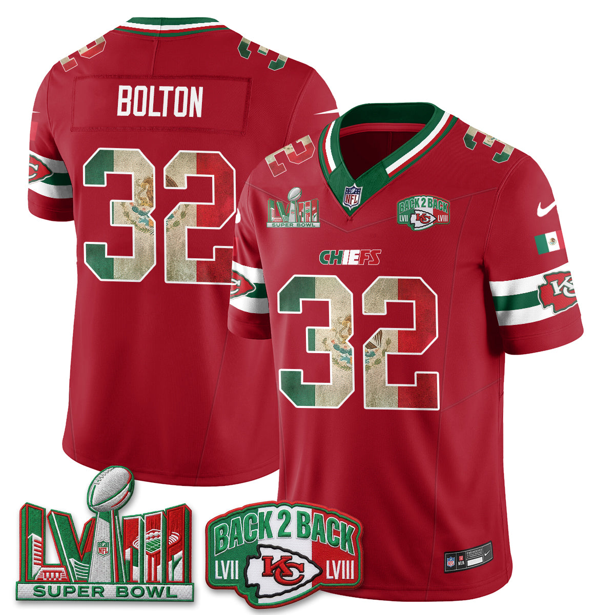 KC Mexico Edition Vapor Jersey - Stitched