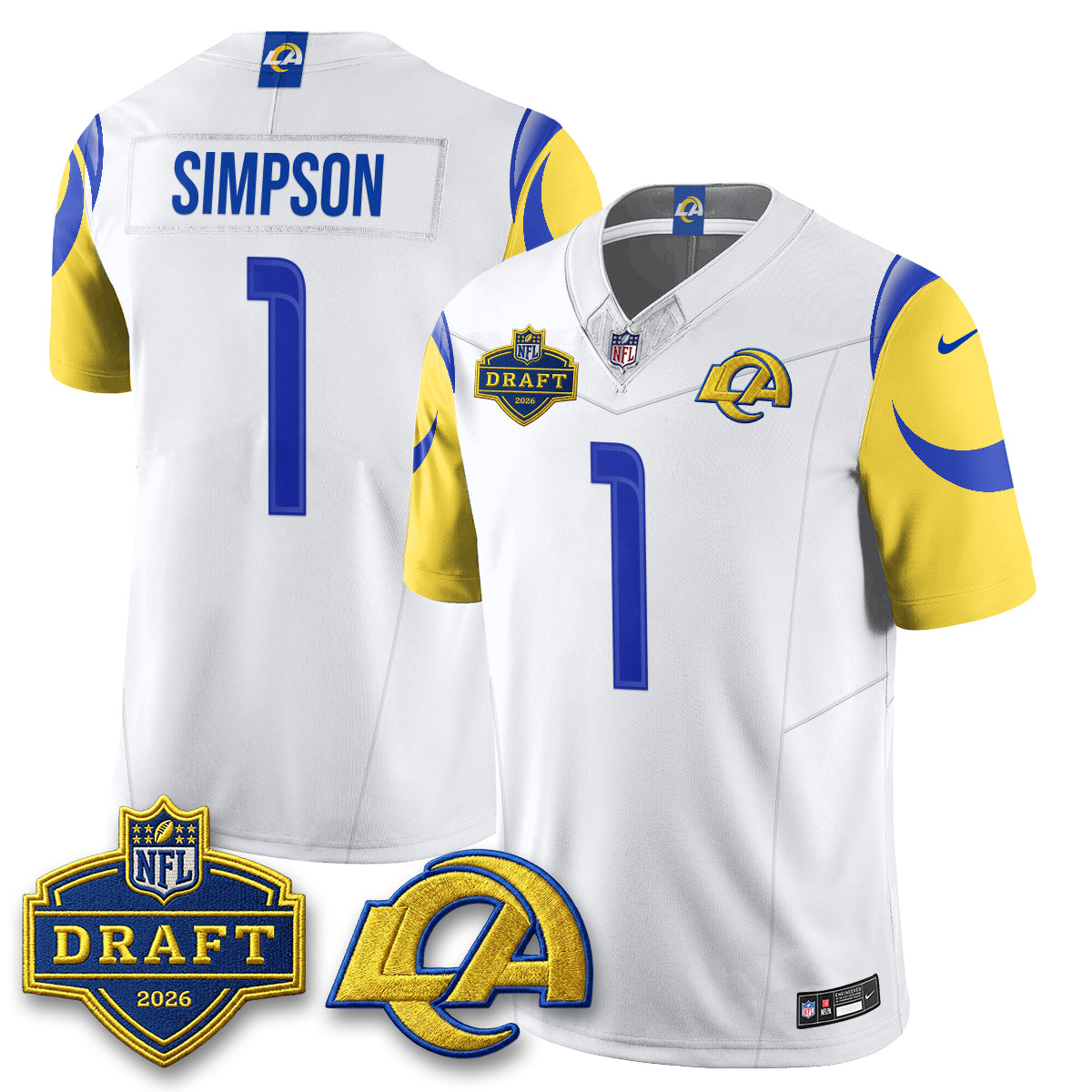 LAR 2026 NFL Draft Jersey - Stitched