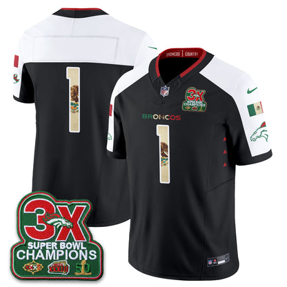 Denver Broncos Mexico Edition Vapor Jersey - Stitched