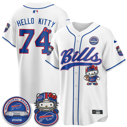 BUF x Meow  Vapor Baseball Jersey - Stitched