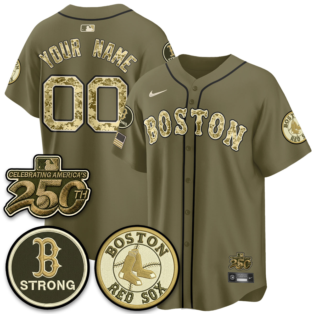 BOS 2026 Armed Forces Day Custom Jersey V2 - Stitched-DTD