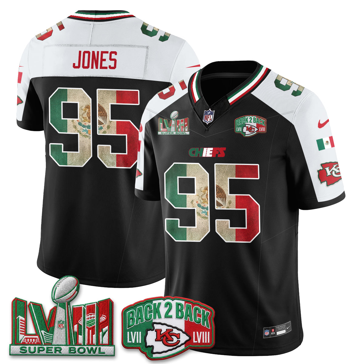 KC Mexico Edition Vapor Jersey - Stitched