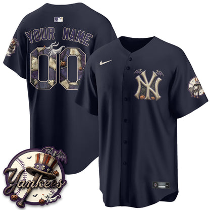NYY Nightmare Edition Vapor Custom Jersey - Printed