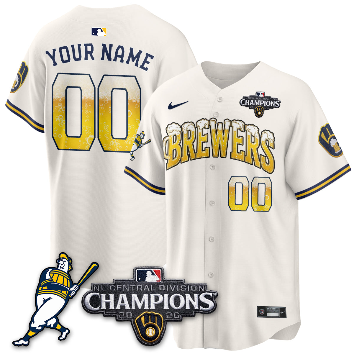 MIL 2026 NL Division Champs Vapor Custom Jersey V2- Stitched