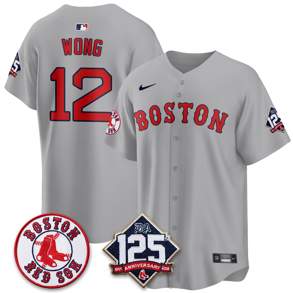 BOS 125th Anniversary Patch Vapor Jersey - Stitched-DTD