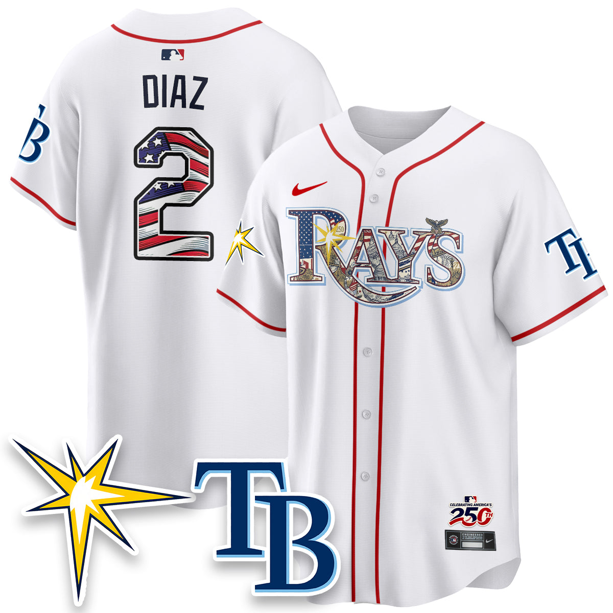TB Independence Day USA 2026 Vapor Limited Jersey - Stitched