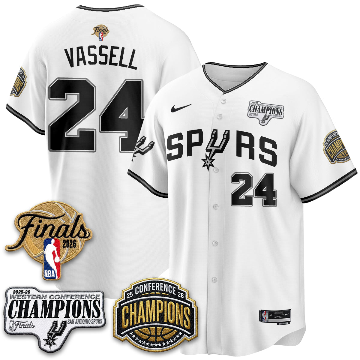 SAS 2026 Basketball Finals Vapor Jersey - Stitched