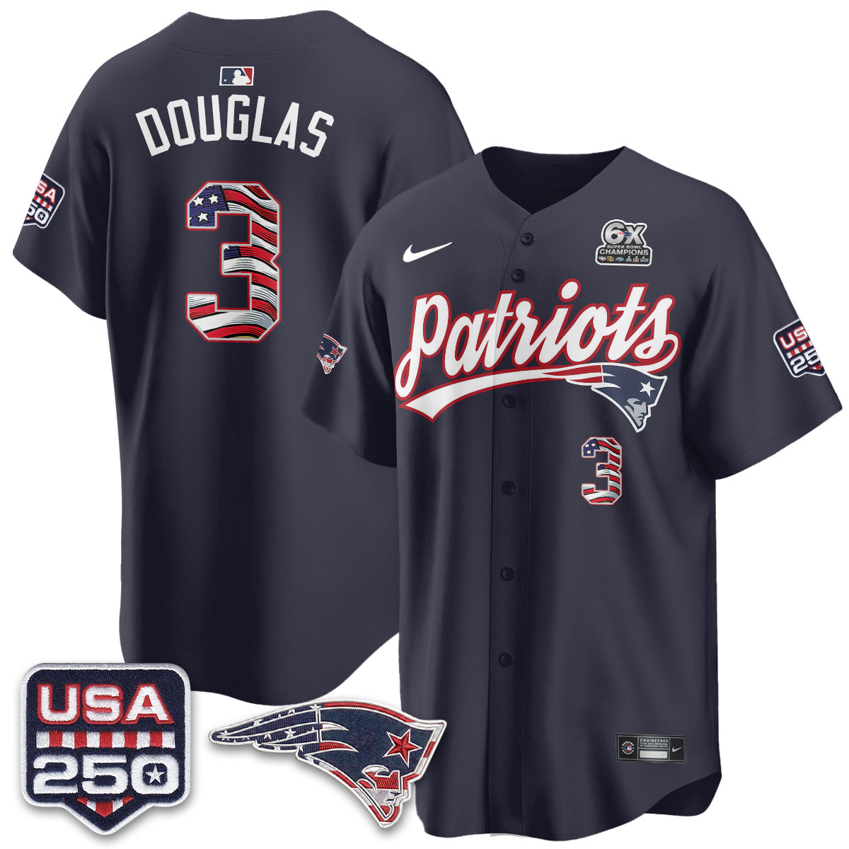 NE America Edition Vapor Jersey - Stitched