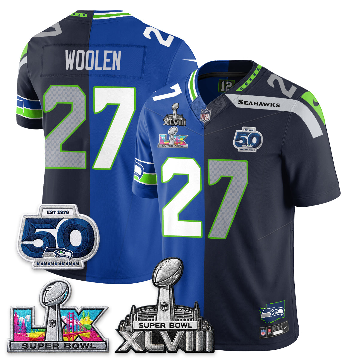 SEA SB LX Champs Split Edition Vapor Jersey - Stitch