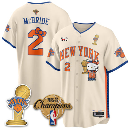 NYK 2026 NBA Champions x Meow Kitty Vapor Jersey - Stitched