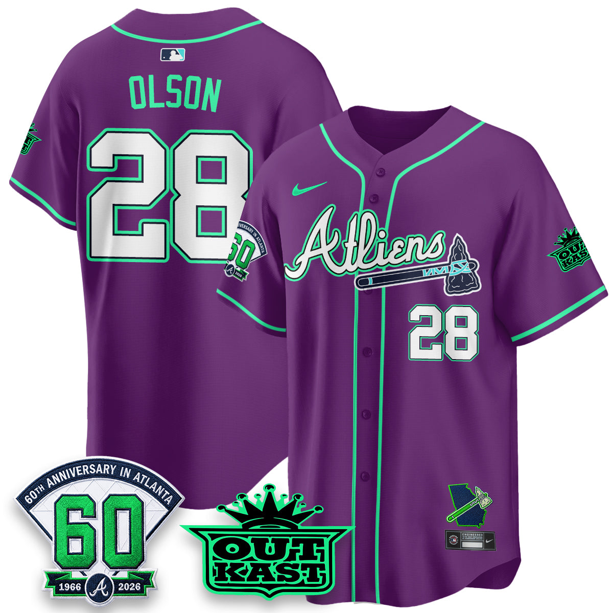 ATL x Atliens Cool Base Galaxy Version Jersey - Stitched-NQD