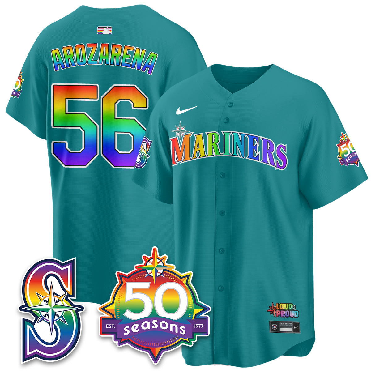 SEA Happy Pride Month Vapor Jersey - Stitched