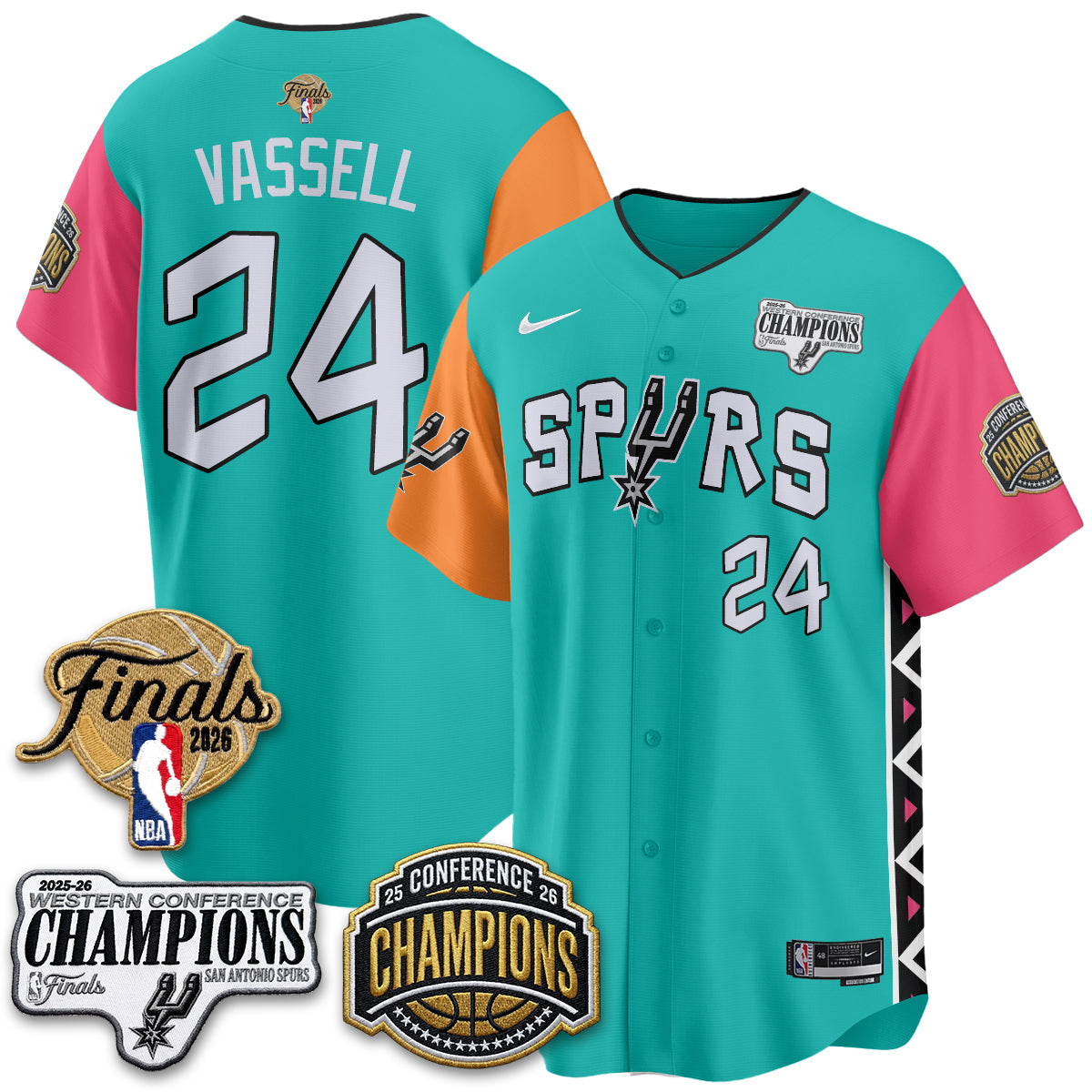 SAS 2026 Basketball Finals Vapor Jersey - Stitched
