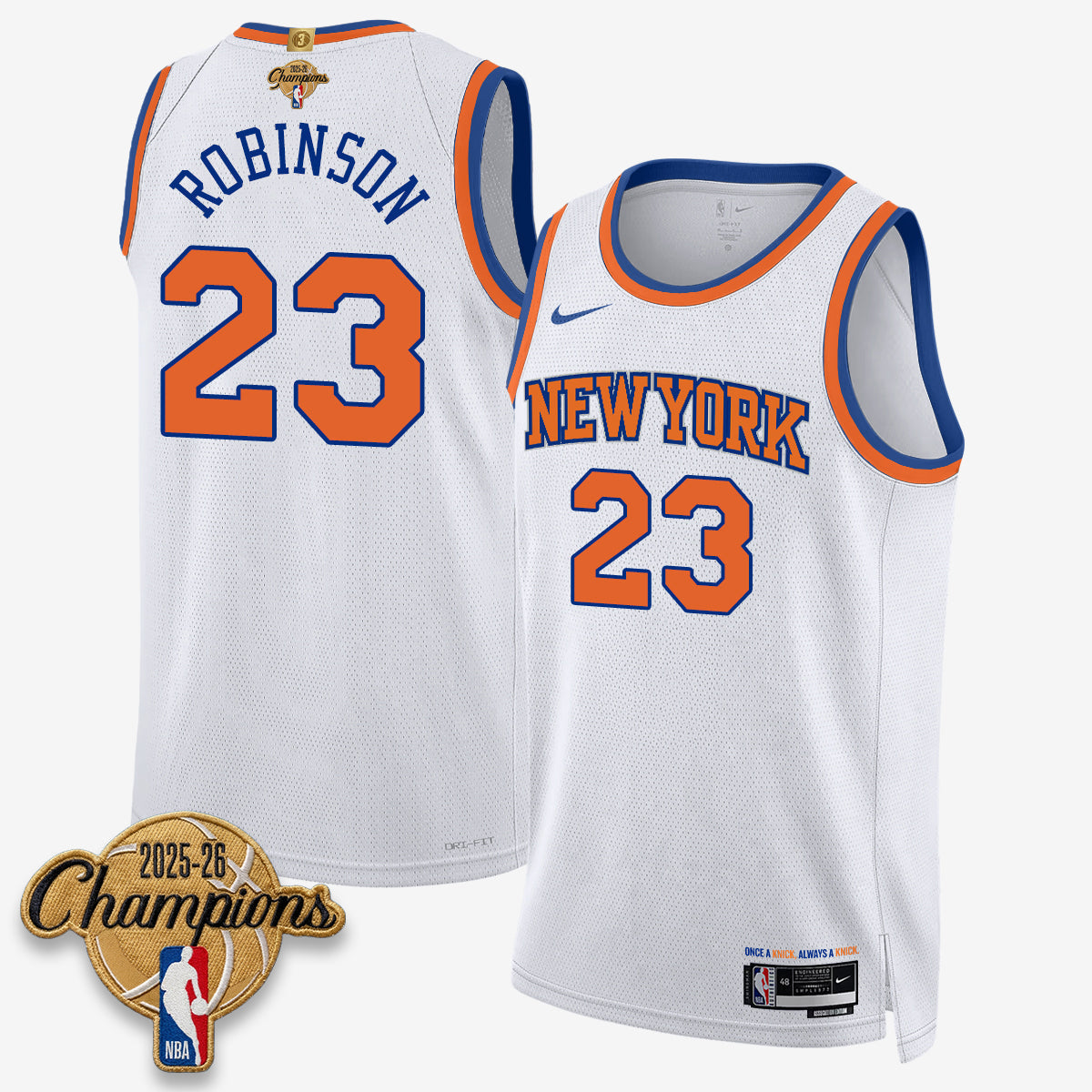 NYK 2026 Basketball Champions Vapor Jersey V2- Stitched