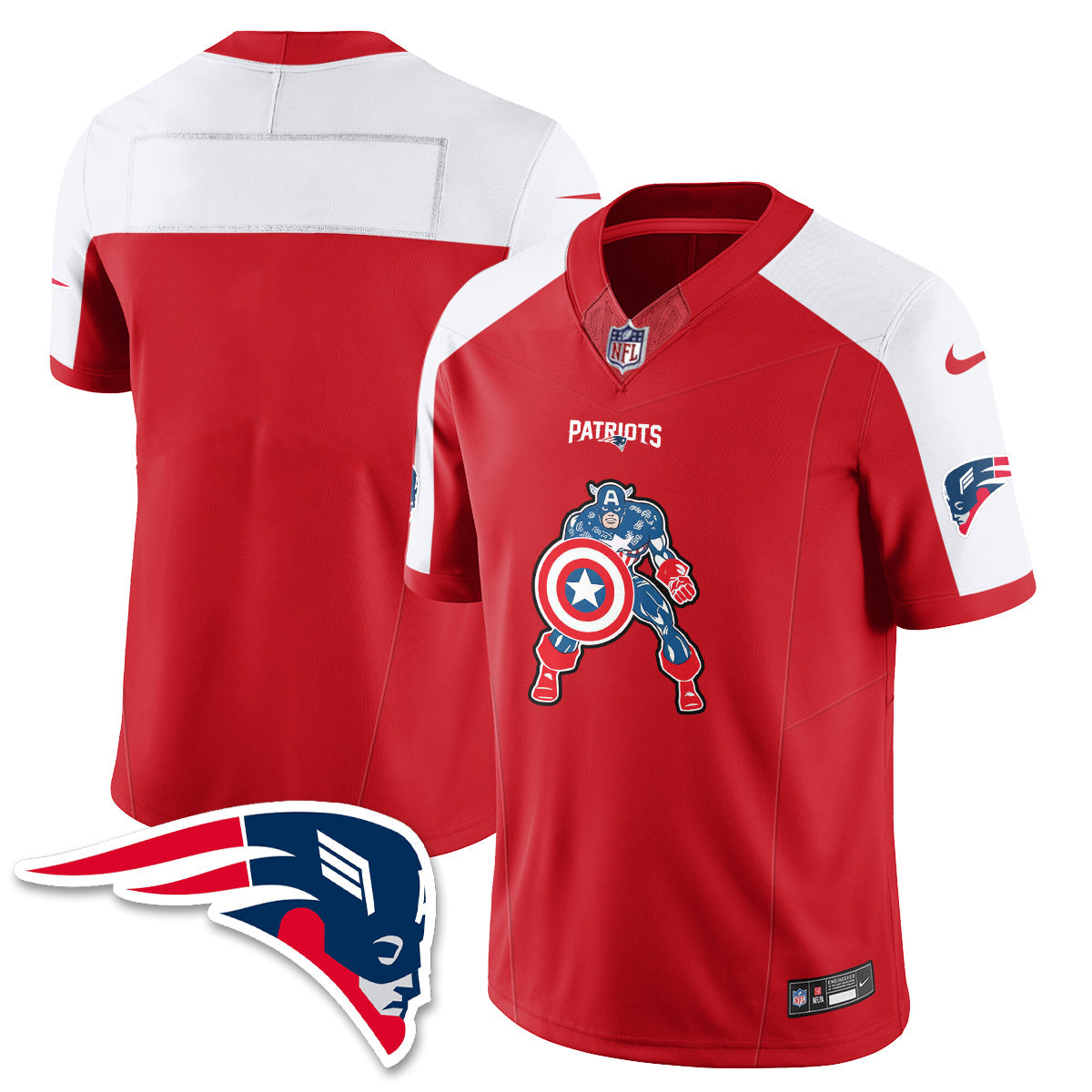 NE x Vibranium Shield Edition Vapor Jersey - Stitched
