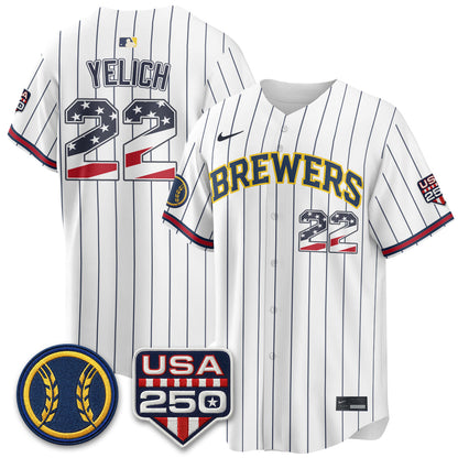 MIL Fourth of July Vapor Limited Jersey - Stitched