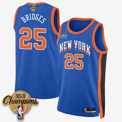 NYK 2026 Basketball Champions Vapor Jersey V2- Stitched