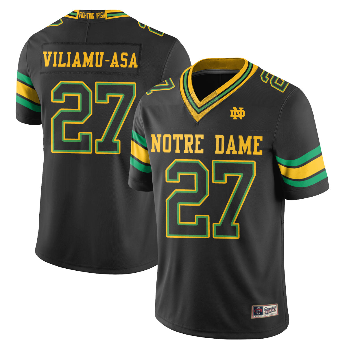 ND 2026 Shamrock Series Football Vapor Jersey - Stitched