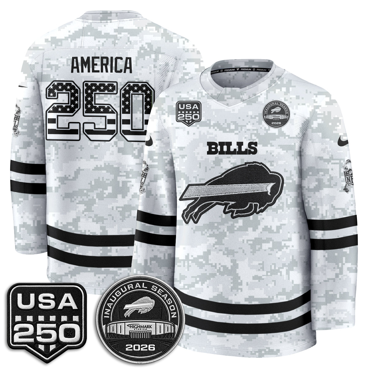BUF 2026 Salute To Service Edition Hockey Jersey - Printed