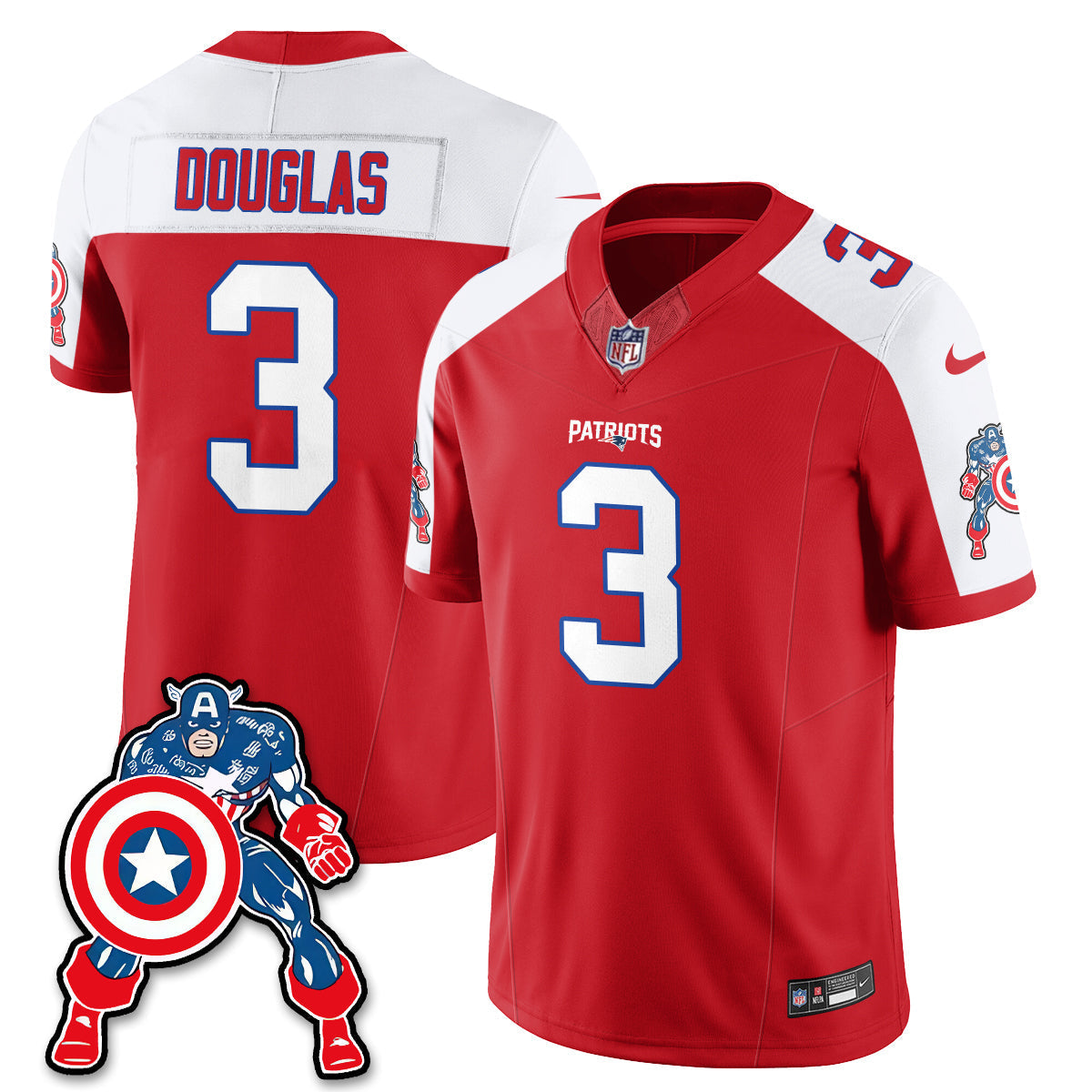NE x Vibranium Shield Edition Vapor Jersey - Stitched