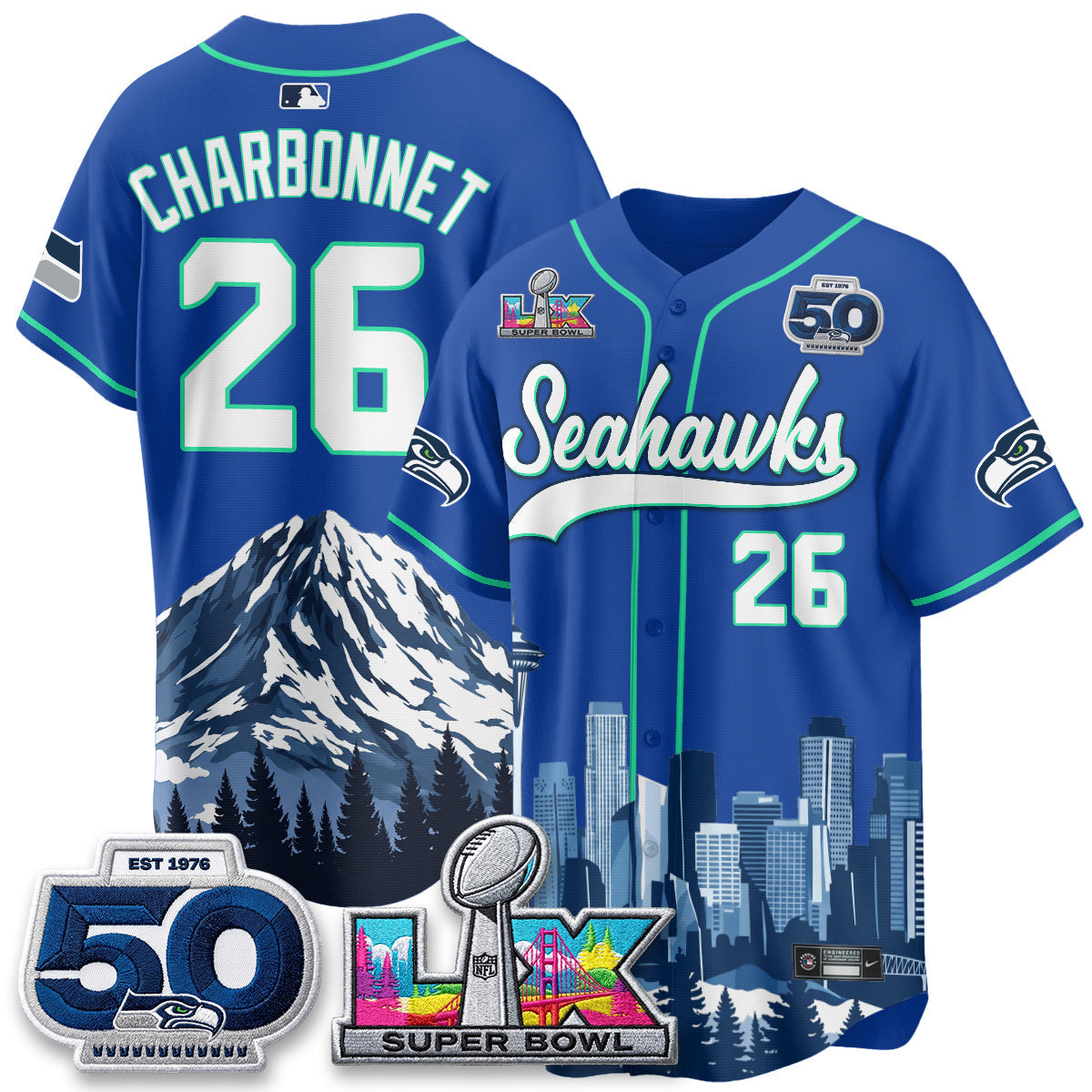 SEA City Edition Vapor Baseball Jersey - Stitch