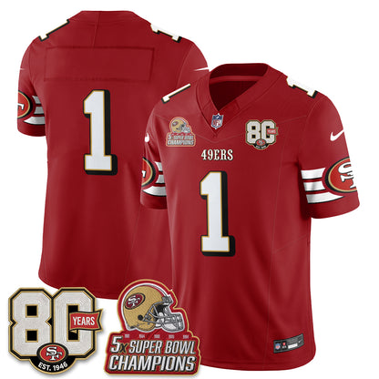 SF Throwback Vapor Jersey - Stitched