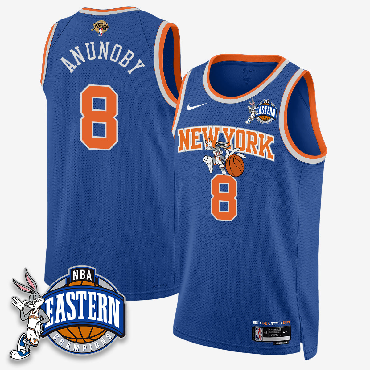 NYK 2026 NBA Finals x Bunny Vapor Jersey - Stitched