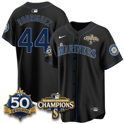 SEA 50th Anniversary Black Out Style Vapor Premier Limited Jersey - Stitched