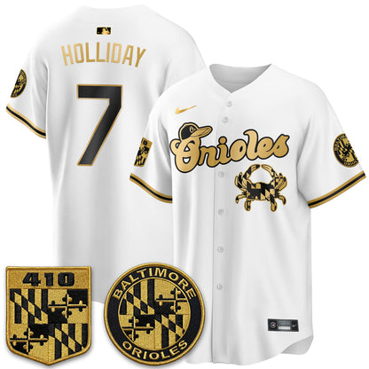 BAL Maryland Flag Vapor Limited Jersey - Stitched