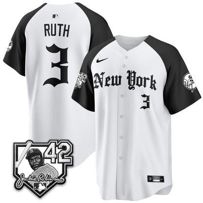 NYY 2026 Jackie Robinson Day Gothic Vapor Limited Jersey - Stitched