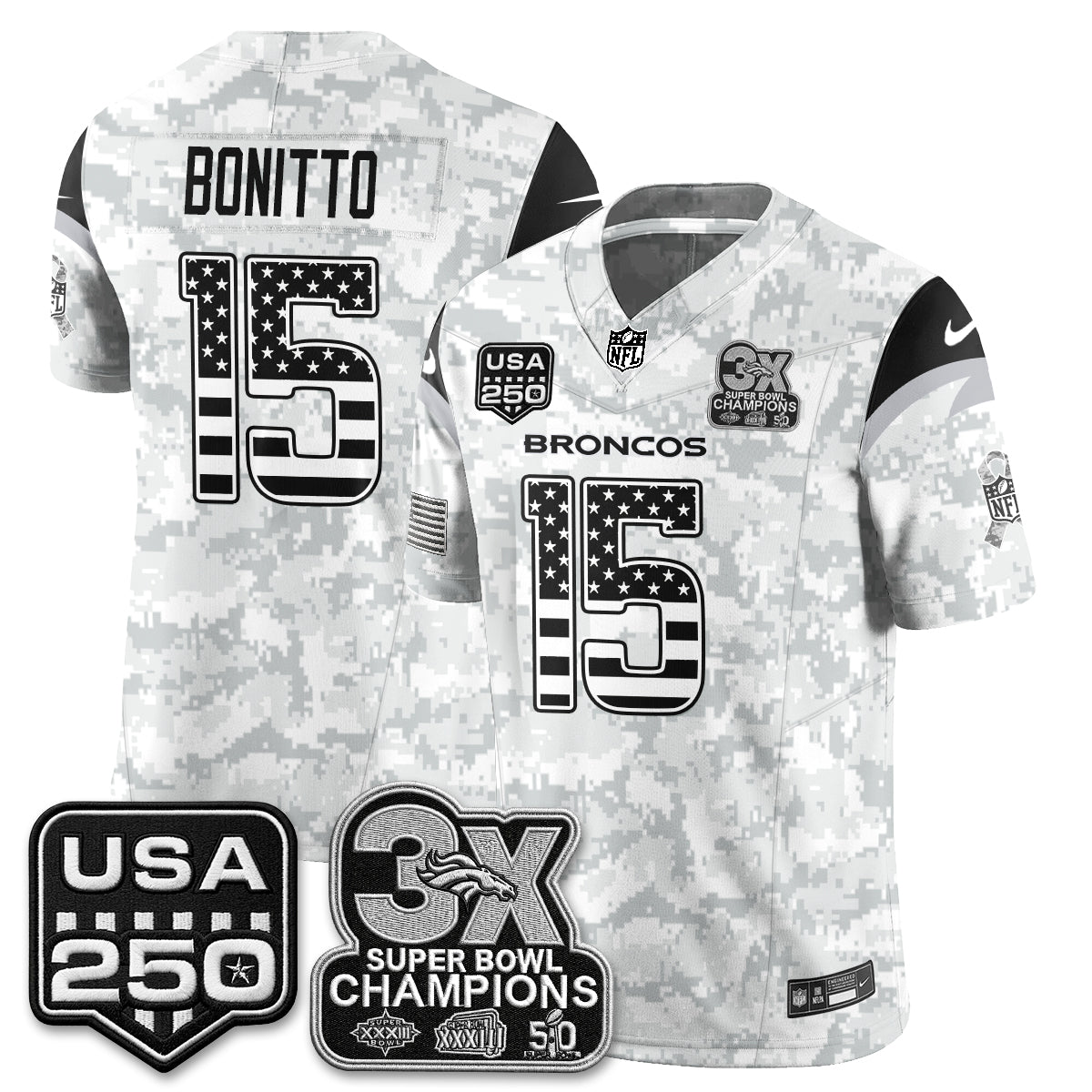 DEN 2026 Salute to Service Edition Vapor Jersey - Stitched