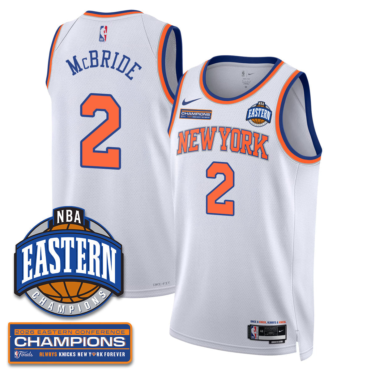 NYK 2026 NBA Eastern Conference Champions Vapor Jersey - Stitched