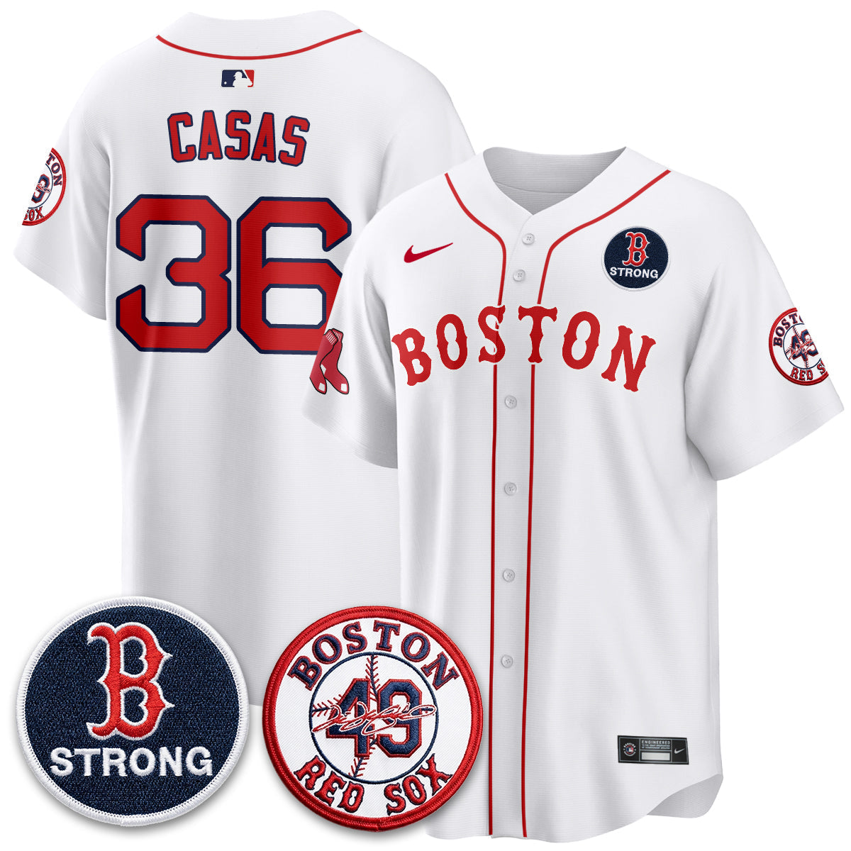 BOS Tim Wakefield Memorial Patch Vaper Premier Limited Jersey - Stitched V2