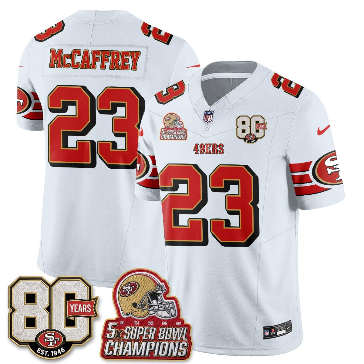 SF Throwback Vapor Jersey - Stitched