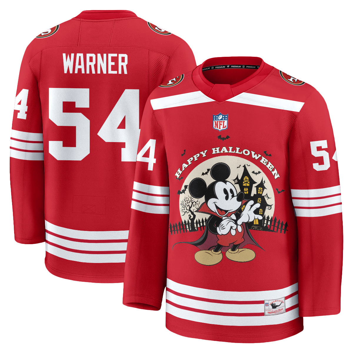 SF x Halloween Cartoon Mouse Edition Hockey Jersey - Printed