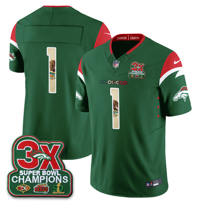 Denver Broncos Mexico Edition Vapor Jersey - Stitched