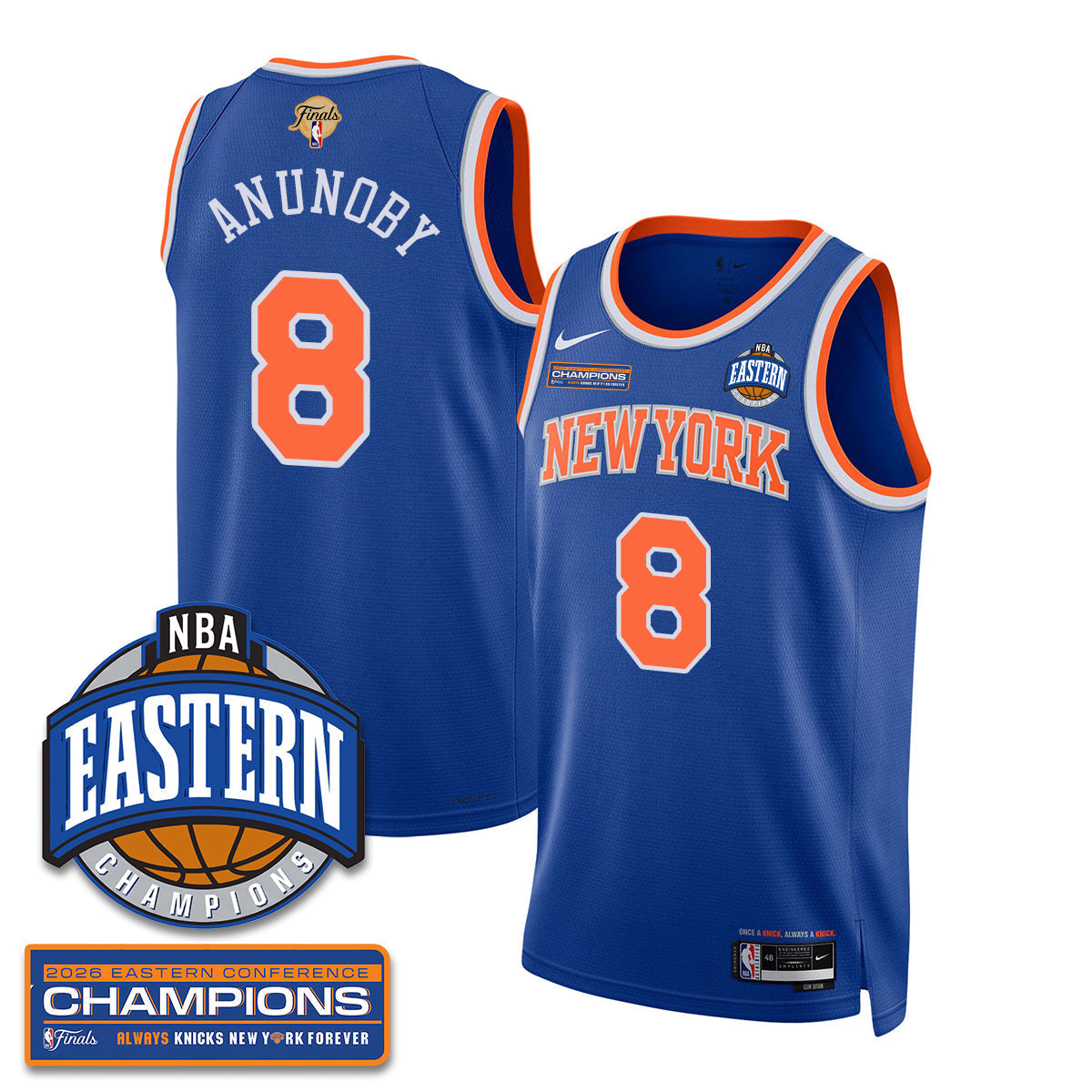 NYK 2026 NBA Eastern Conference Champions Vapor Jersey - Stitched