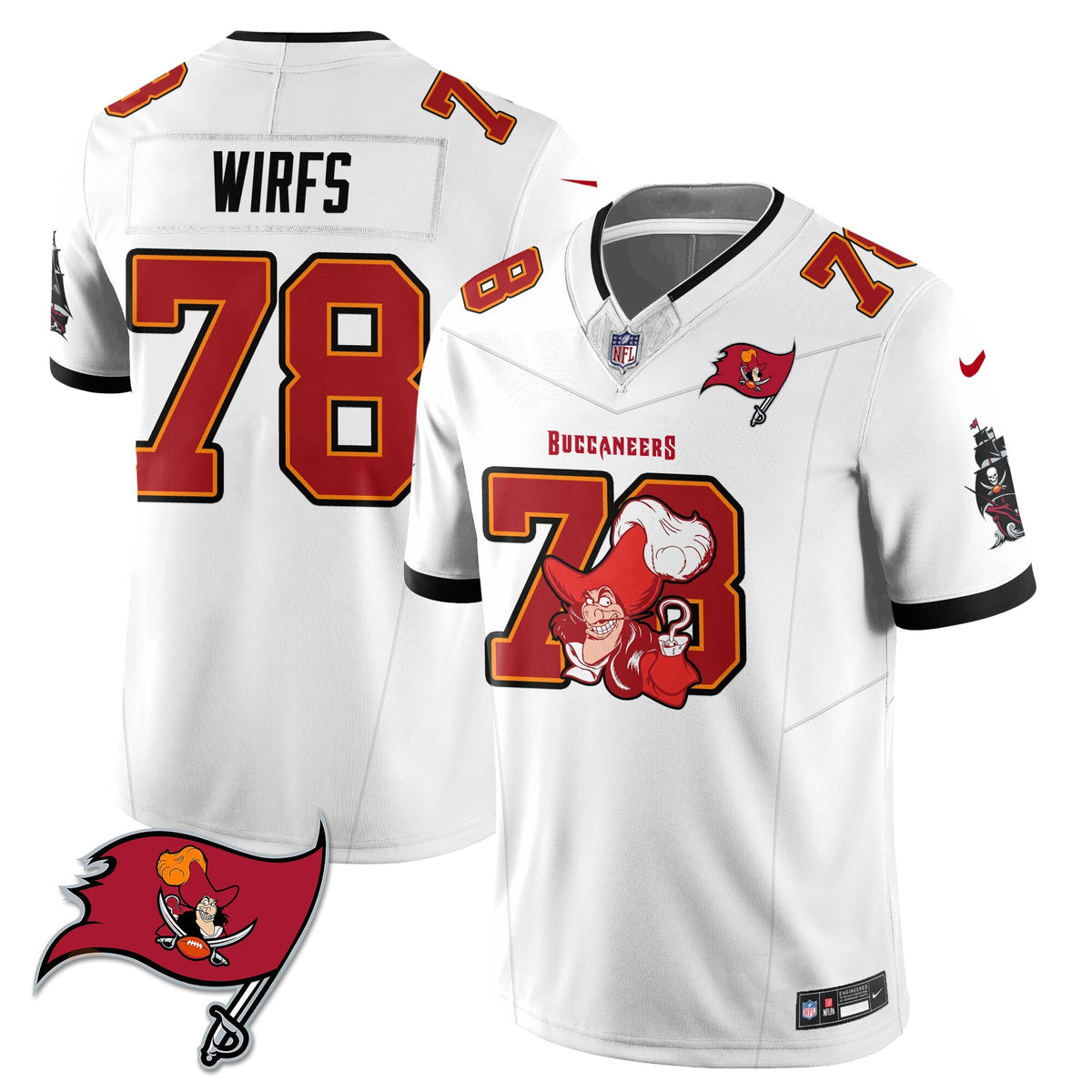 TB x Red Coat Captain Edition Vapor Jersey - Stitched