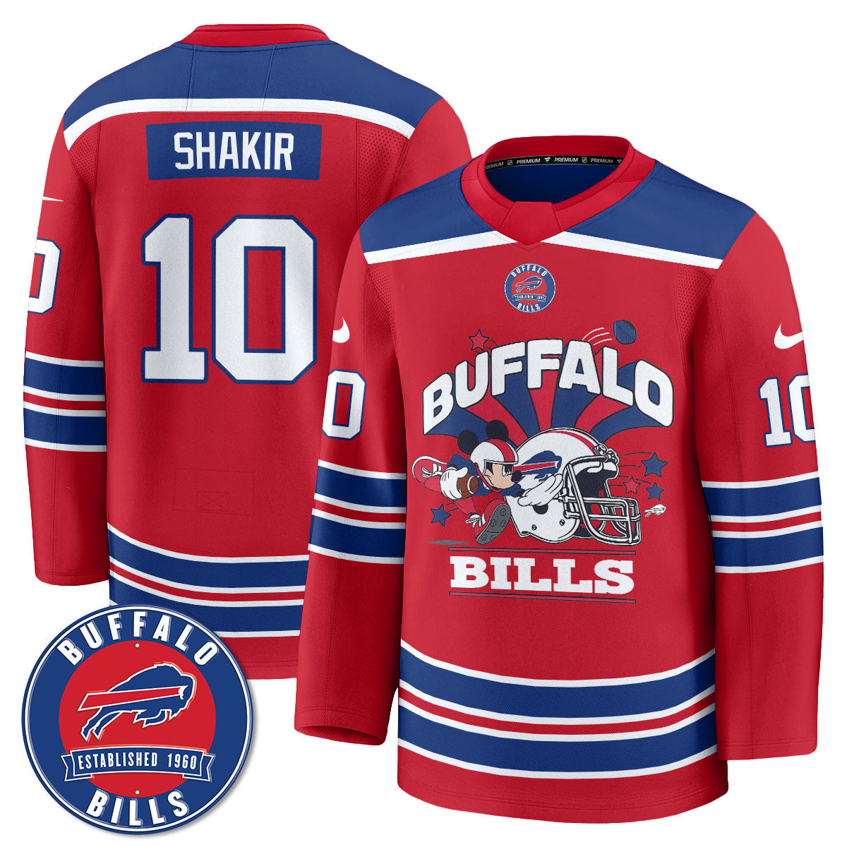 BUF x Cartoon Mouse Edition Hockey Jersey - Printed