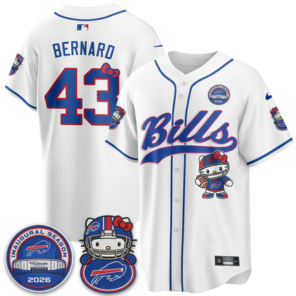 BUF x Meow  Vapor Baseball Jersey - Stitched
