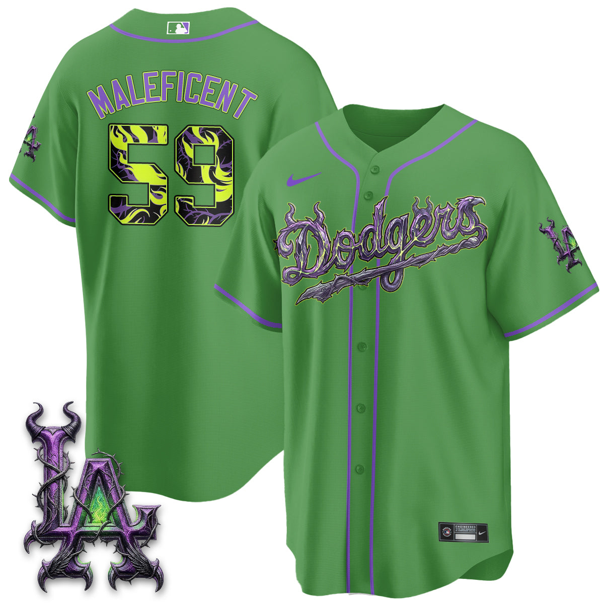 LAD Villains Halloween - Horned Queen Vapor Jersey- Stitched