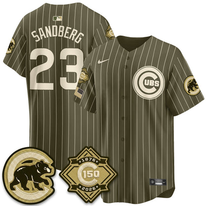 CHC New Era Olive 2026 Armed Forces Day Jersey -Stitched