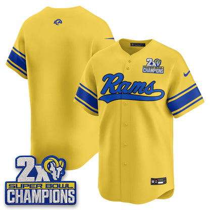 LAR 2X Champs Rivalries Baseball Vapor Jersey - Stitched