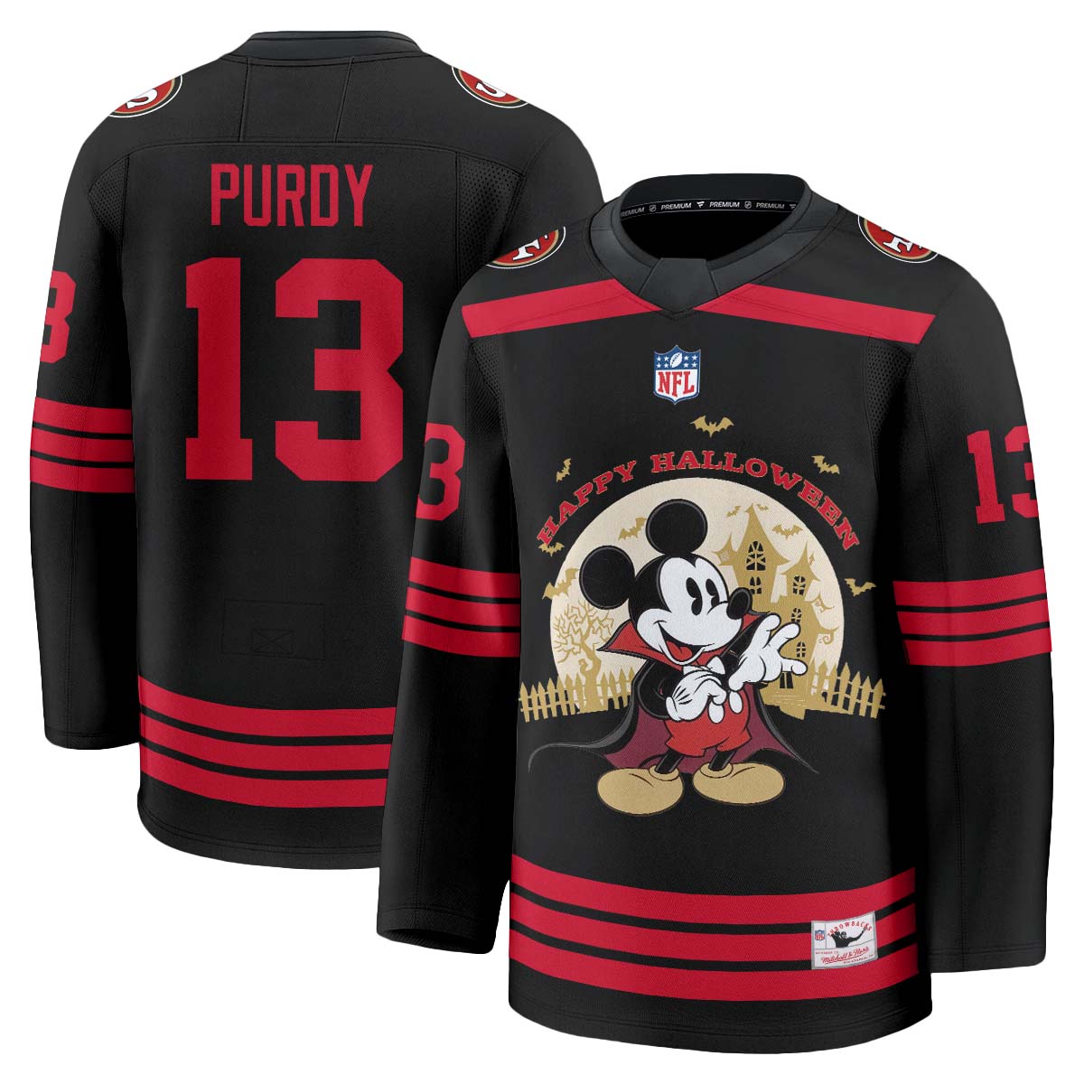 SF x Halloween Cartoon Mouse Edition Hockey Jersey - Printed