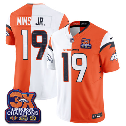 Denver Broncos Split Edition Vapor Jersey - Stitched