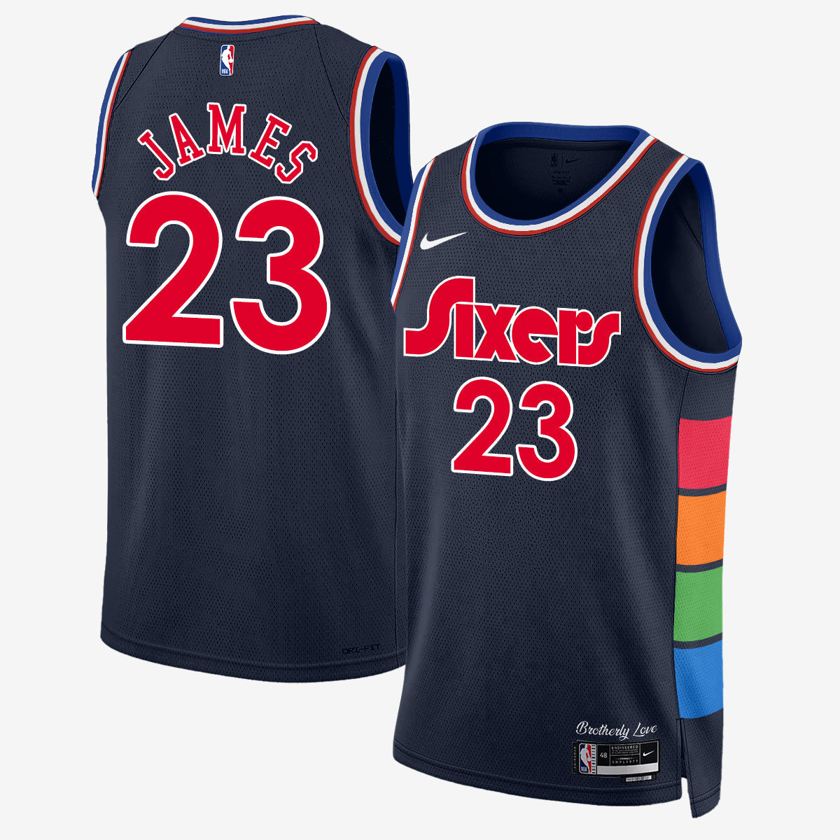 PHI LeBron James #23 Vapor Jersey - Stitched